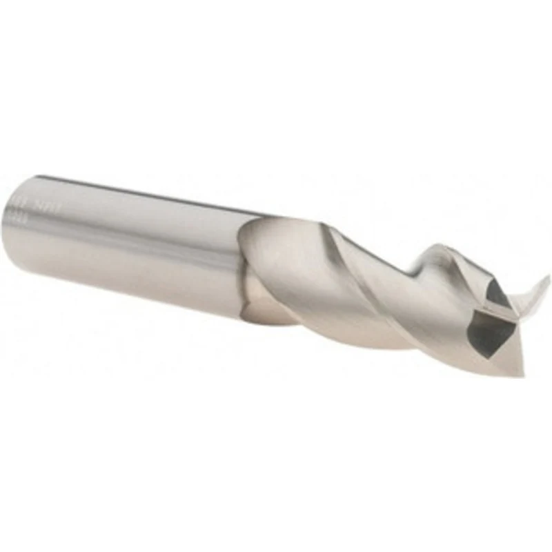 KYOCERA SGS 1/2, 1 LOC, 1/2 Shank Diam, 3 OAL, 3 Flute, Solid Carbide Square End Mill Single End, TiB2 Finish, Spiral...